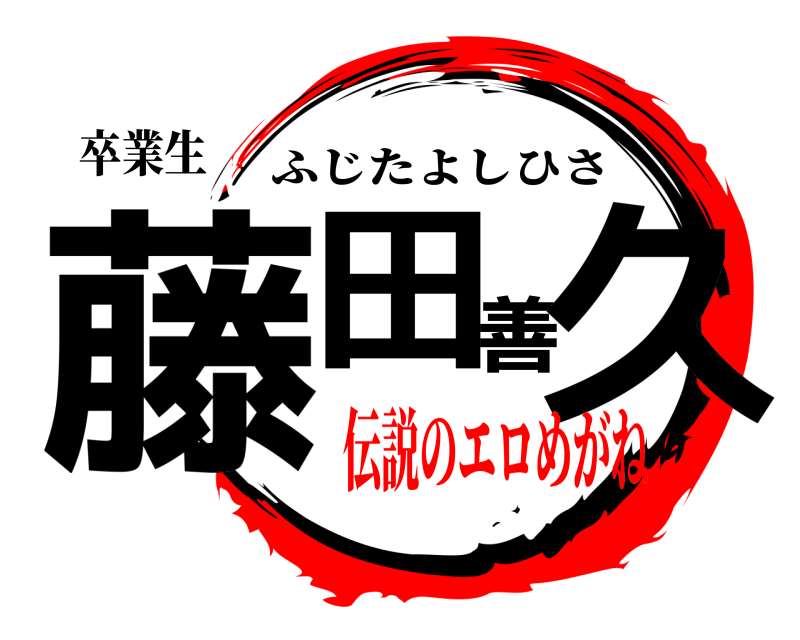 卒業生 藤田善久 ふじたよしひさ 伝説のエロめがね