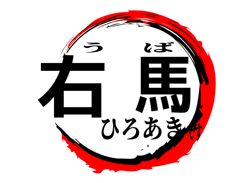  右馬 うば ひろあきです
