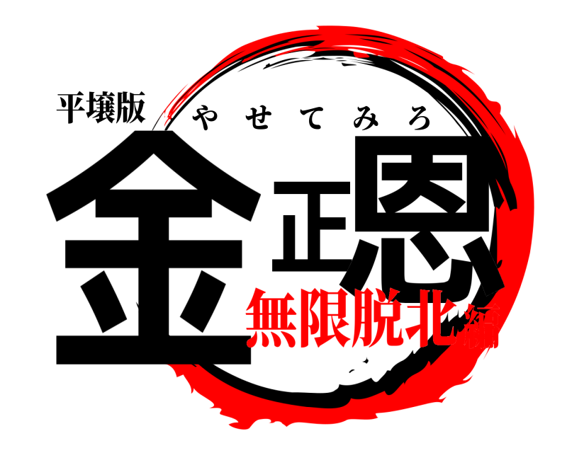 平壌版 金正恩 やせてみろ 無限脱北編