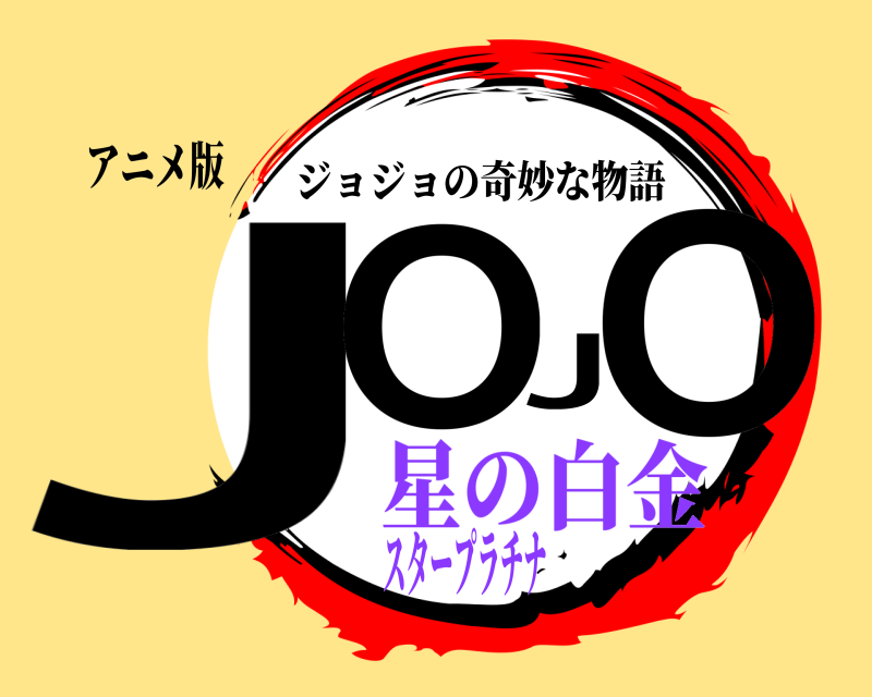 アニメ版 JOJO ジョジョの奇妙な物語 星の白金スタープラチナ