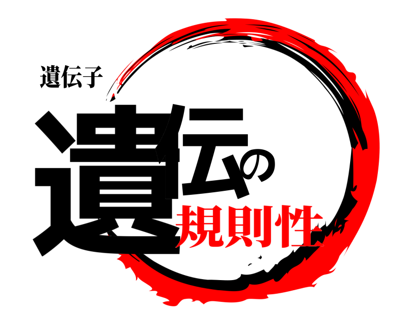 遺伝子 遺伝の  規則性