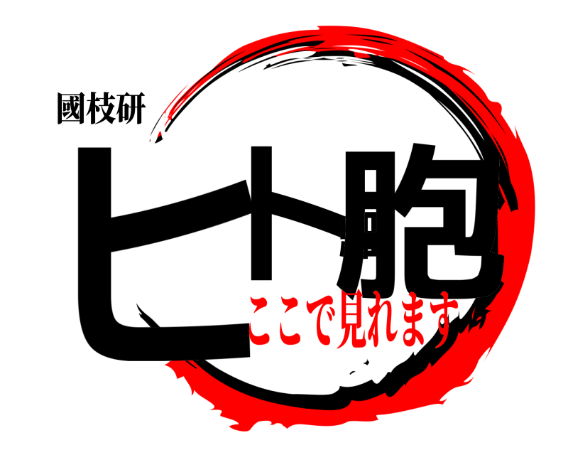 國枝研 ヒト細胞  ここで見れます