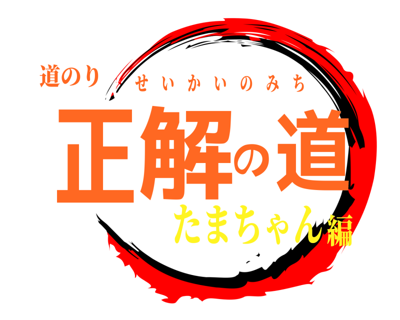 道のり 正解の道 せいかいのみち たまちゃん編